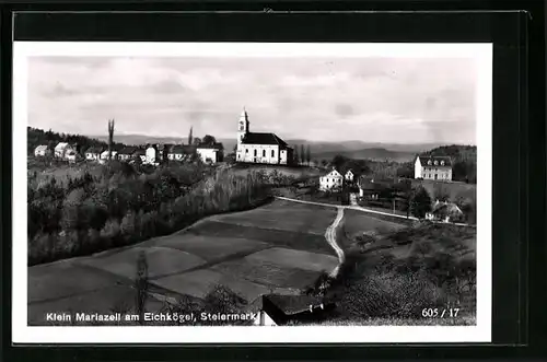 AK Klein Mariazell, die Kirche am Eichkögel