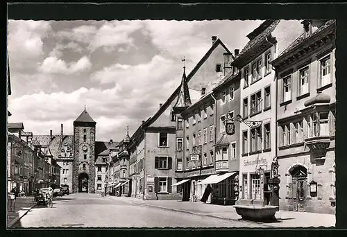 AK Villingen im Schwarzwald, Tor am Ende der oberen Strasse