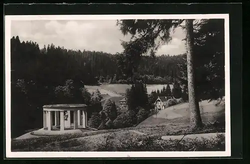AK Allerheiligen, Denkmal für die gefallenen Angehörigen des Badischen Schwarzwaldvereins, Pavillon