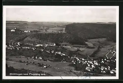 AK Stühlingen, Generalansicht, Fliegeraufnahme