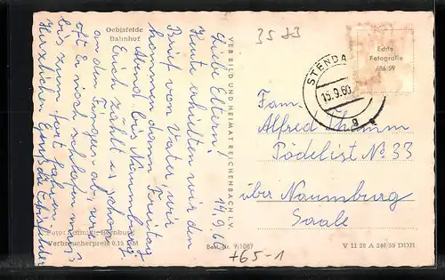 AK Oebisfelde, der Bahnhof