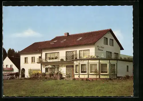 AK Villingen im Schwarzwald, vor der Pension Bosse
