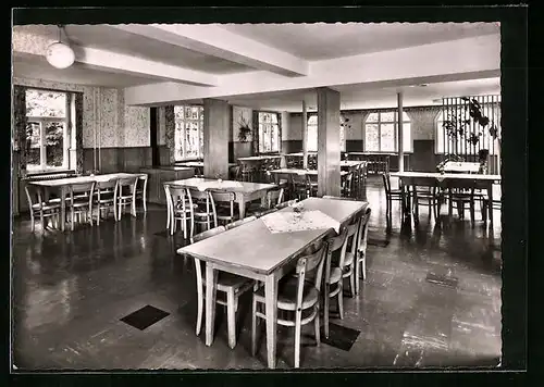AK Steinabad - Bonndorf, Gastraum im Kindererholungsheim des Landkreises Karlsruhe