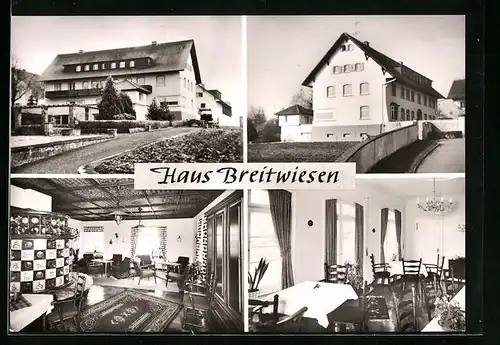 AK Ühlingen im Schwarzwald, Gästehaus - Restaurant - Cafe Hof Breitwiesen, im Gastraum