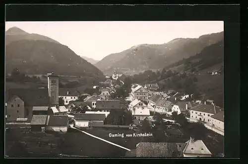 AK Gaming, Ortstotale mit der Kirche vom Kirchstein aus gesehen