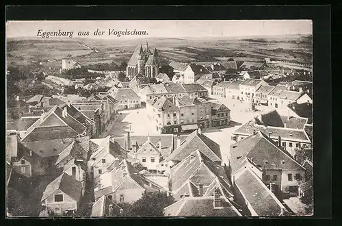 AK Eggenburg, Generalansicht aus der Vogelschau