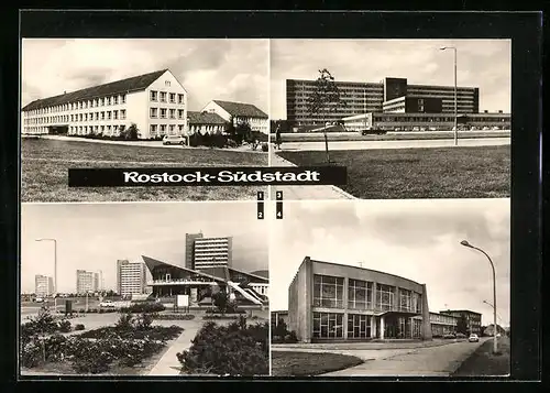 AK Rostock, Juri-Gagarin-Schule, an der Kosmos-Gaststätte, Bezirkskrankenhaus