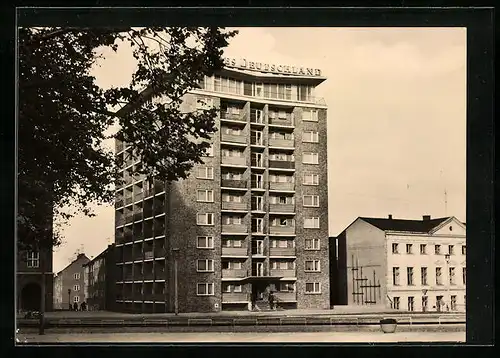 AK Rostock, städtisches Hochhaus