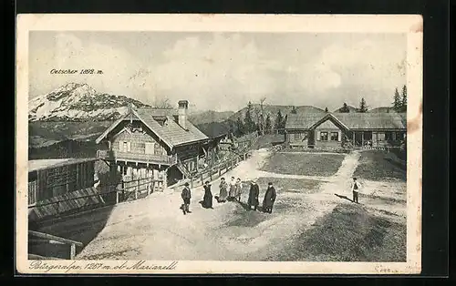 AK Mariazell i. Steiermark, auf der Bürgeralpe, Blick zum Oetscher