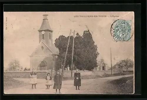 AK Les Thilliers-en-Vexin, L`Église