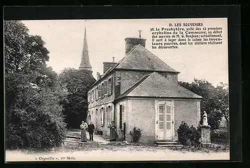 AK Orgeville, Les Souvenirs, Le Presbytère, Asile des 12 premiers Orphelins de la Commune