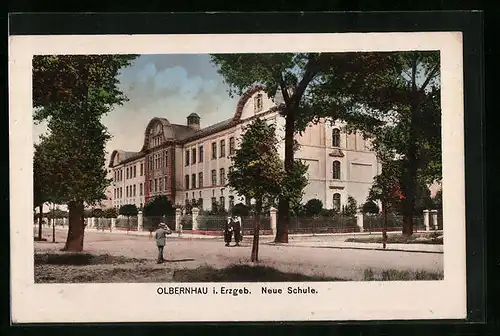 AK Olbernhau i. Erzgeb., Neue Schule