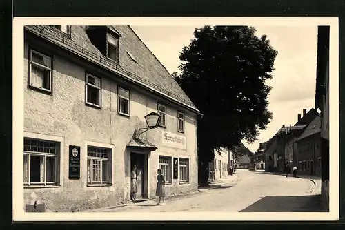 AK Geising /Erzgeb., Gasthof Sporthäusel