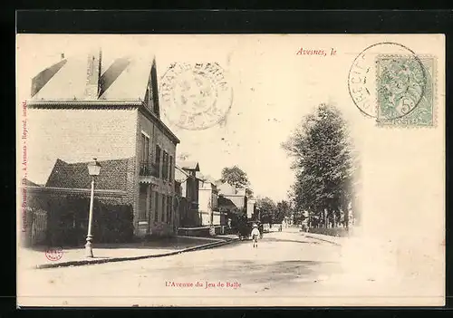 AK Avesnes, L`Avenue du Jeu de Balle