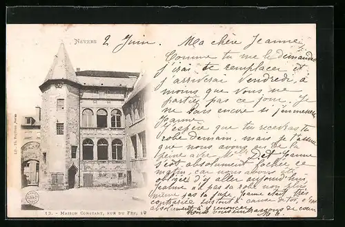 AK Nevers, Maison Constant, Rue du Fer, 19