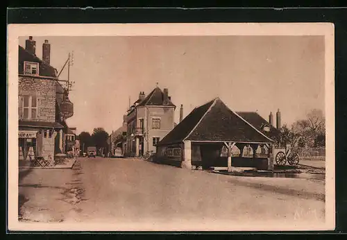 AK Dornecy, Place du Lavoir