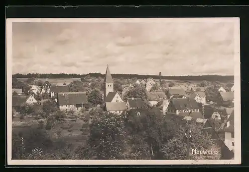 AK Neuweiler, Generalansicht mit dem Kirchturm