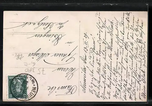 AK Neuweiler, Generalansicht mit dem Kirchturm