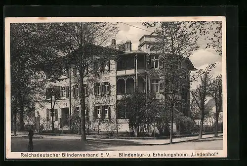AK Bad Oppelsdorf, Blindenkur- u. Erholungsheim Lindenhof