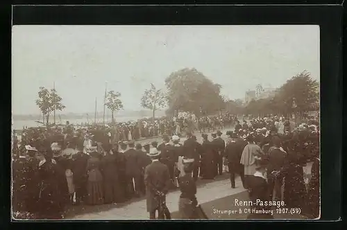 AK Hamburg, Renn-Passage 1907, Fotoverlag Strumper & Co.