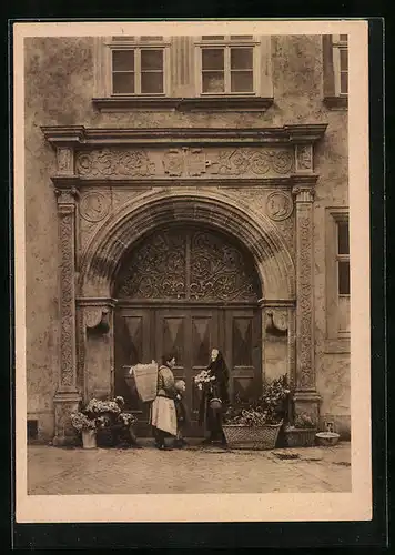 AK Erfurt, Lucius-Haus am Anger, Portal