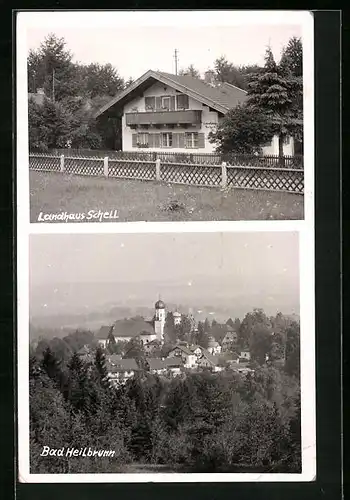 AK Bad Heilbrunn, Gasthaus Landhaus Schell, Totalansicht