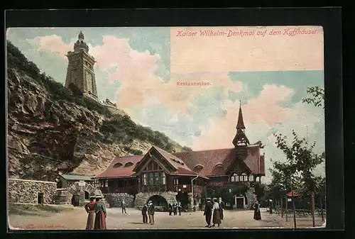 AK Kyffhäuser, Gaststätte, Kaiser Wilhelm-Denkmal
