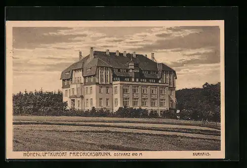 AK Friedrichsbrunn /Harz, Erholungsheim des Deutschnationalen Handlungsgehilfenverbandes Hamburg