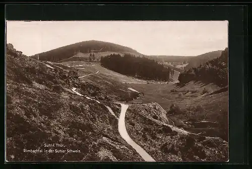 AK Suhl i. Thür. Wald, Rimbachtal in der Suhler Schweiz