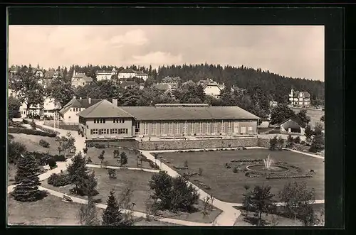 AK Oberhof /Thür., Blick zur Halle der Freundschaft aus der Vogelschau