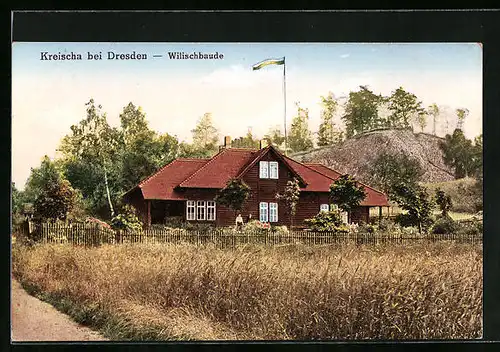 AK Kreischa b. Dresden, Gasthof Wilischbaude