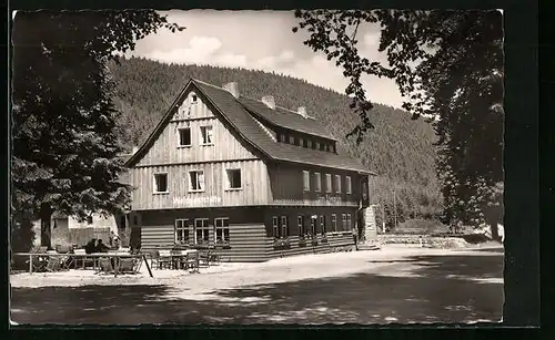 AK Oberhof i. Thür., Waldgaststätte Untere Schweizerhütte
