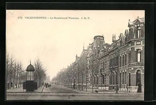 AK Valenciennes, Le Boulevard Watteau