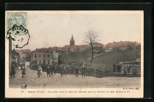 AK Anor, Vue prise dans la Rue des Marais, pres la filature de dMM. Boulet et Cie