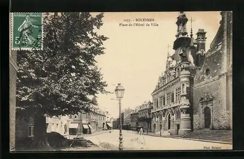 AK Solesmes, Place de l'Hotel de Ville