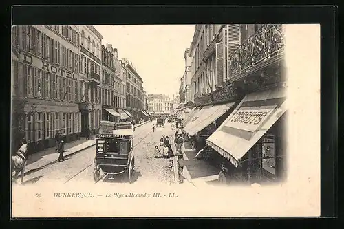 AK Dunkerque, La Rue Alexandre III.