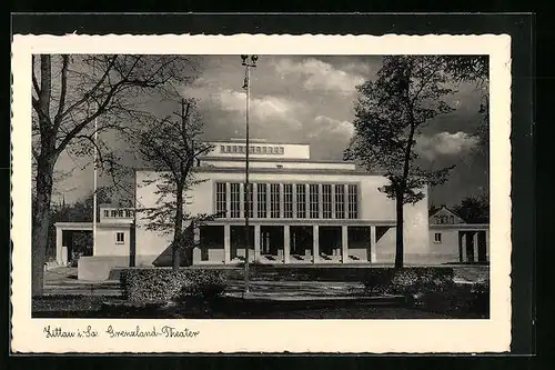 AK Zittau i. Sa., Grenzland-Theater