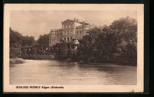 AK Putbus a. Rügen, Schloss Putbus Rückseite