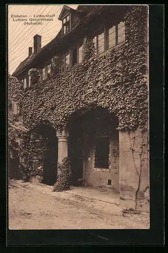 AK Eisleben, Luthers Geburtshaus, Hofseite