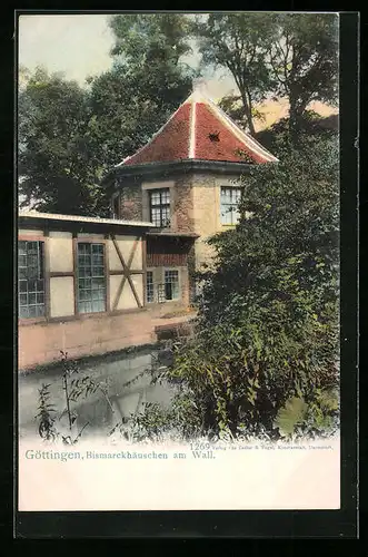 AK Göttingen, Bismarckhäuschen am Wall