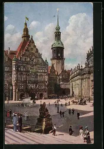 AK Dresden, Georgentor und Schlossturm