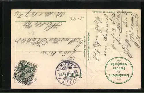 Präge-AK Kaiser Wilhelm II. im Profil