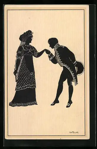 Künstler-AK Alwin Freund: Küss die Hand, Madame!
