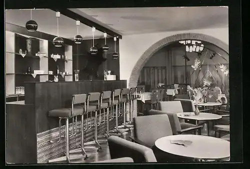 AK Seega /Artern, Konsum-Gaststätte Weidmannsheil, Innenansicht