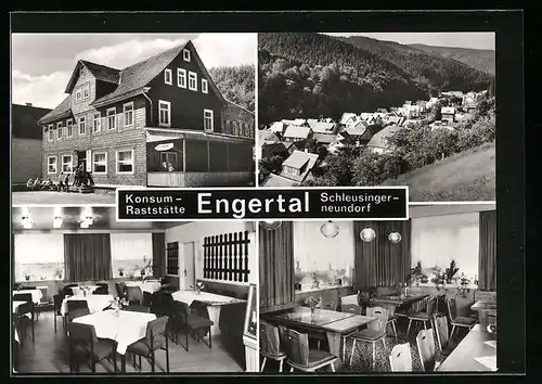 AK Schleusingerneundorf, Konsum-Raststätte Engertal, Ortspartie