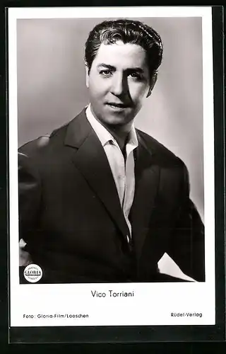 AK Schauspieler Vico Torriani im Anzug