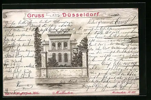 Lithographie Düsseldorf, Malkasten-Haus