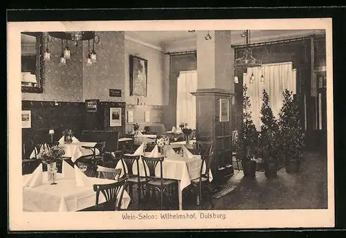 AK Duisburg, Gasthaus Wilhelmshof