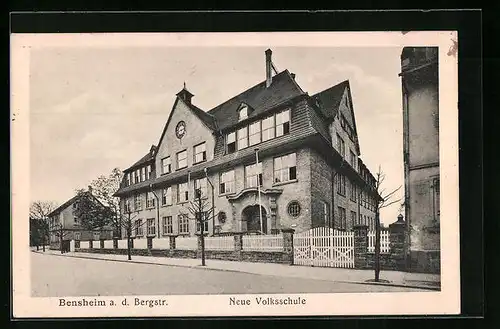 AK Bensheim a. d. Bergstr., Neue Volksschule