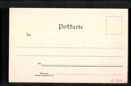 Lithographie Essen, Totalansicht der Krupp`schen Werke, Münster-Kirche